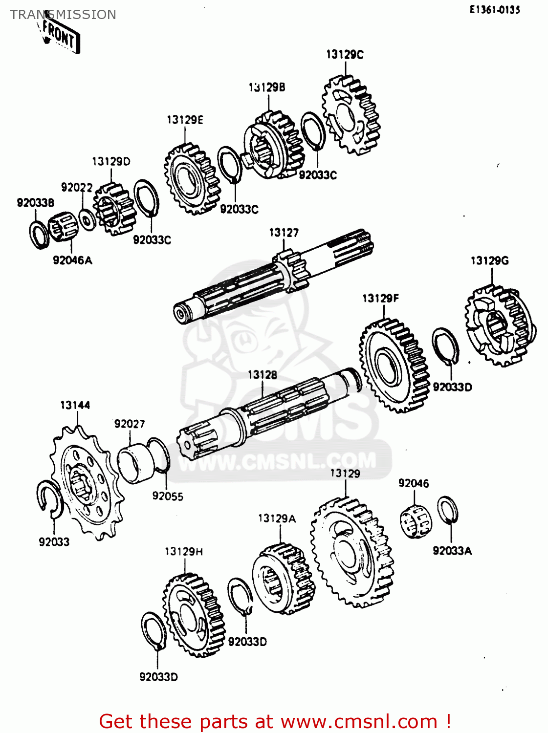TRANSMISSION KX250-D1 1985 UNITED KINDOM AL