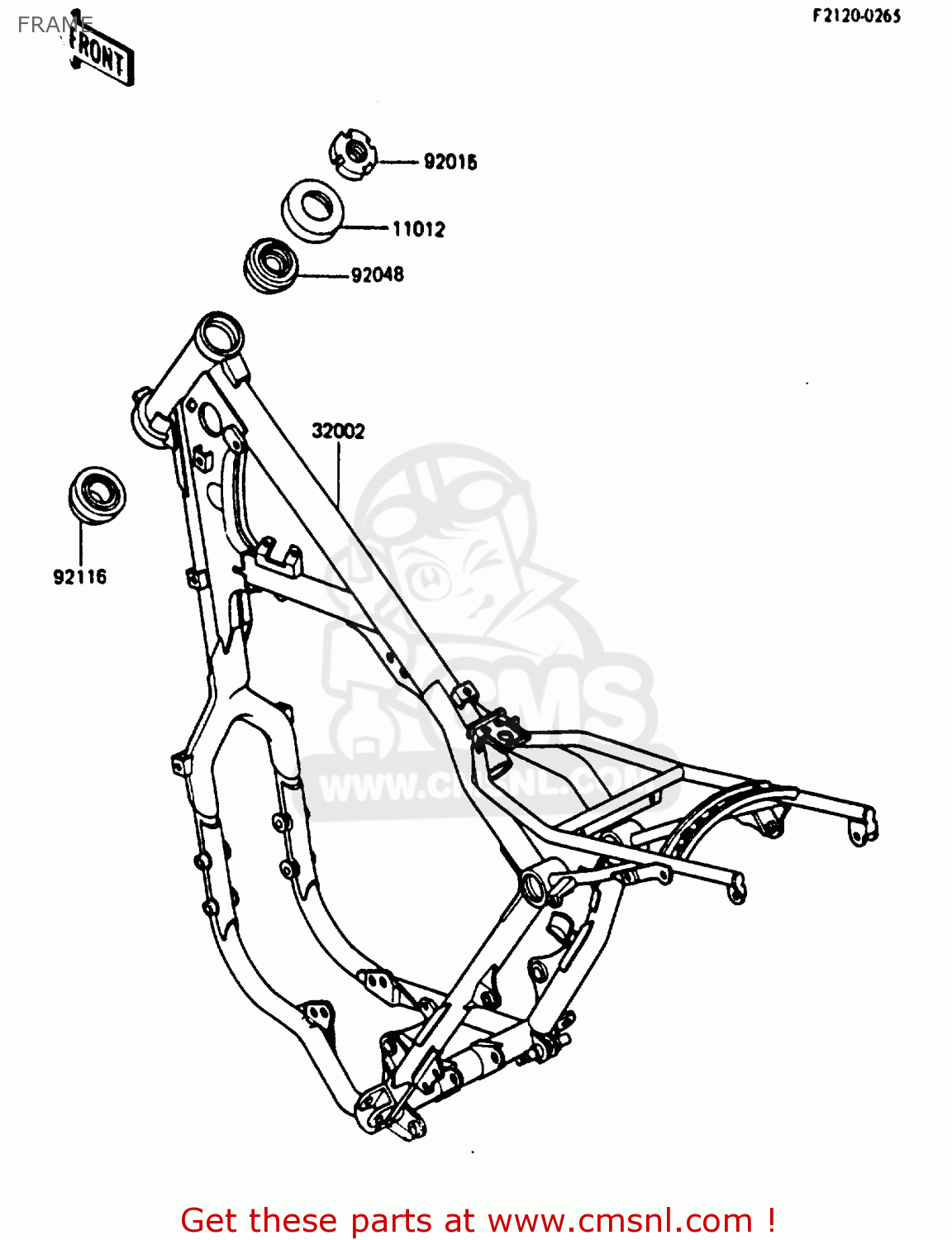 FRAME KX250-D1 1985 UNITED KINDOM AL