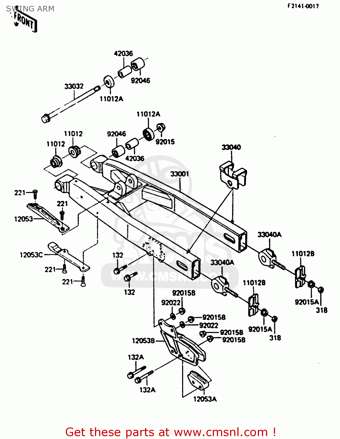 SWING ARM KX250-D1 1985 UNITED KINDOM AL