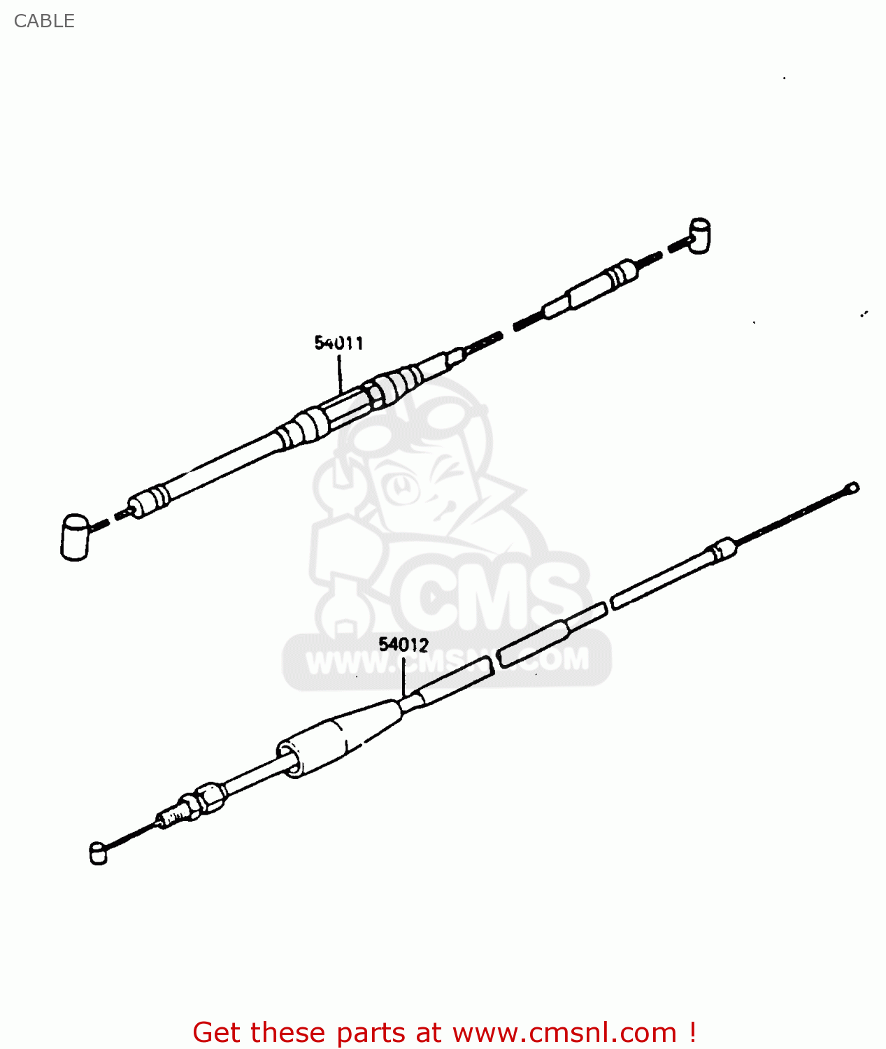 CABLE KX250-D1 1985 UNITED KINDOM AL