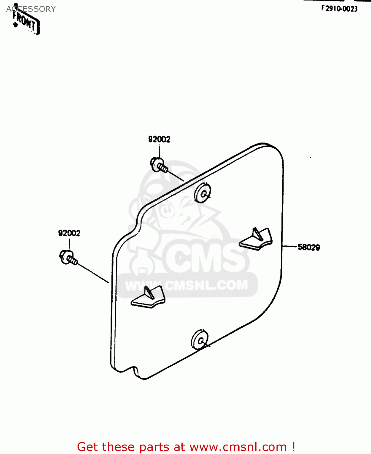 ACCESSORY KX250-D1 1985 UNITED KINDOM AL