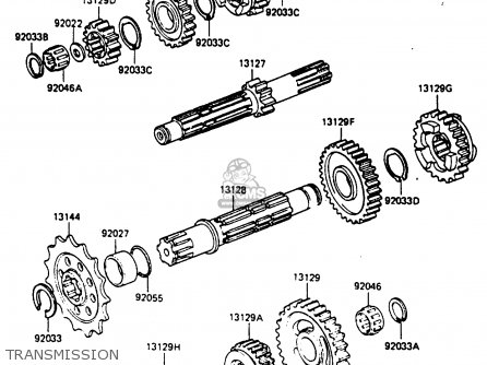 TRANSMISSION - KX250-D1 1985 UNITED KINDOM AL