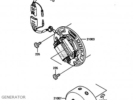 GENERATOR - KX250-D1 1985 UNITED KINDOM AL