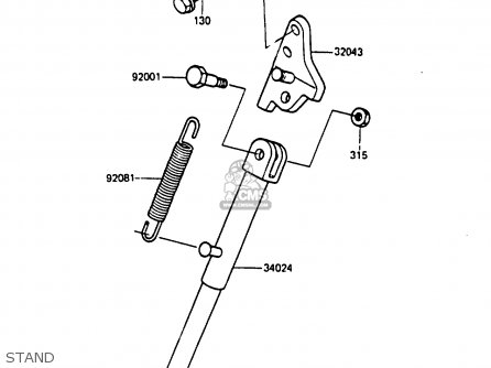 STAND - KX250-D1 1985 UNITED KINDOM AL