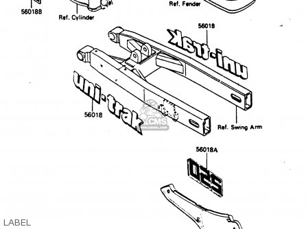 LABEL - KX250-D1 1985 UNITED KINDOM AL