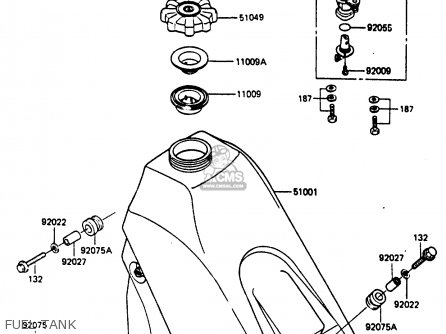 FUEL TANK - KX250-D1 1985 UNITED KINDOM AL