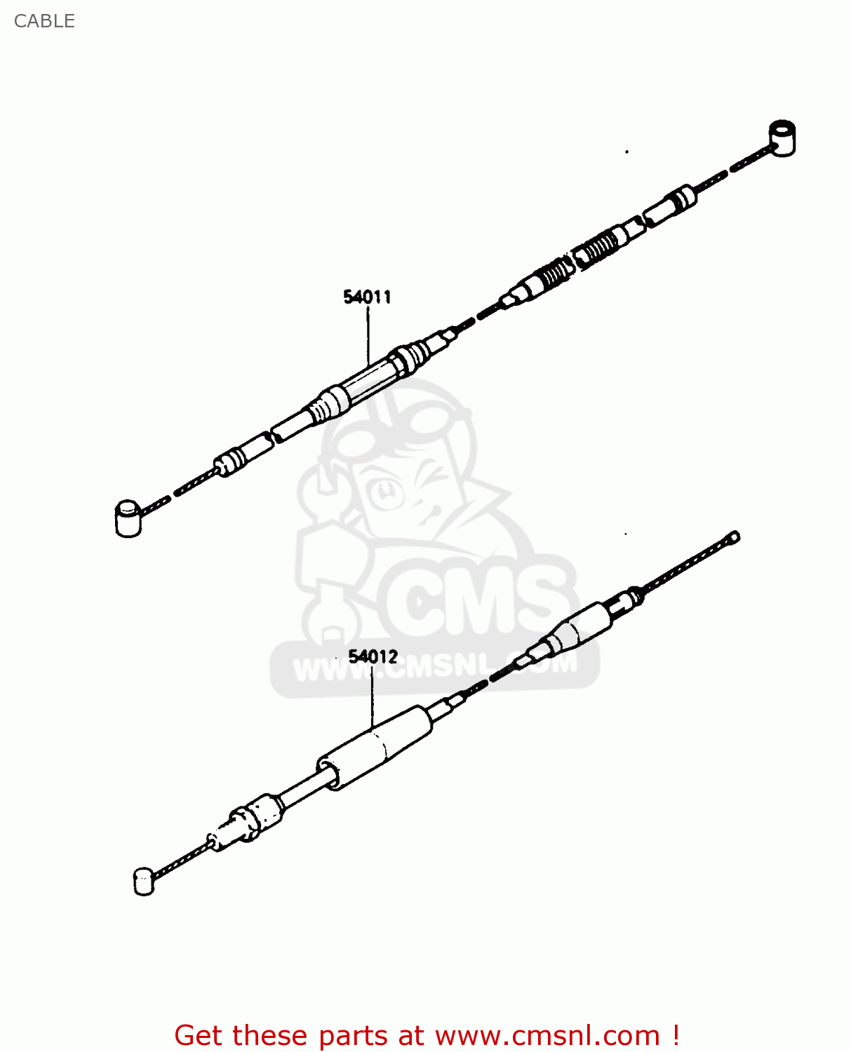 CABLE KX250-D2 1986 EUROPE UK AL