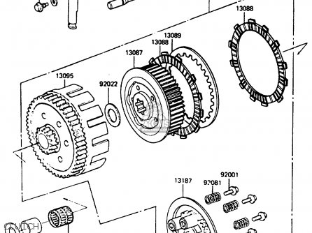 CLUTCH - KX250-D2 1986 EUROPE UK AL