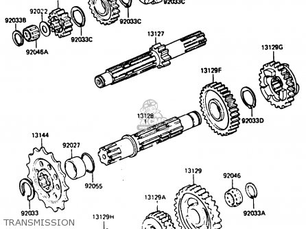 TRANSMISSION - KX250-D2 1986 EUROPE UK AL