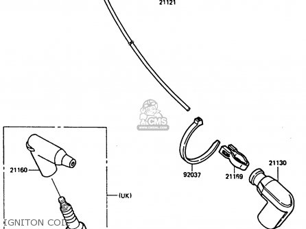 IGNITON COIL - KX250-D2 1986 EUROPE UK AL
