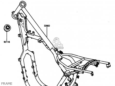 FRAME - KX250-D2 1986 EUROPE UK AL