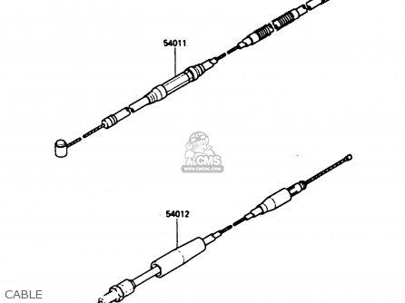 CABLE - KX250-D2 1986 EUROPE UK AL