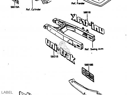 LABEL - KX250-D2 1986 EUROPE UK AL
