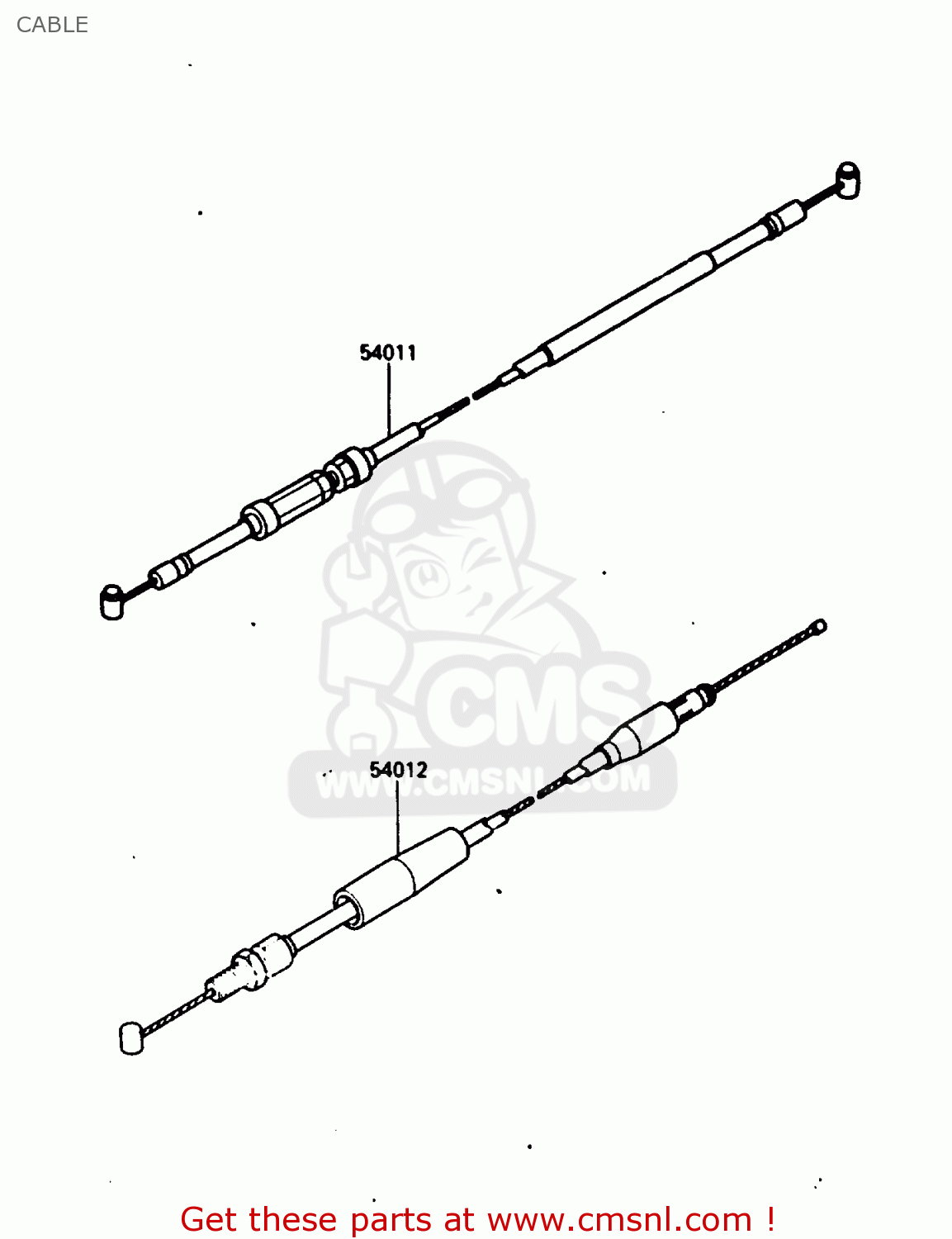CABLE KX250-E1 1987 EUROPE UK AL