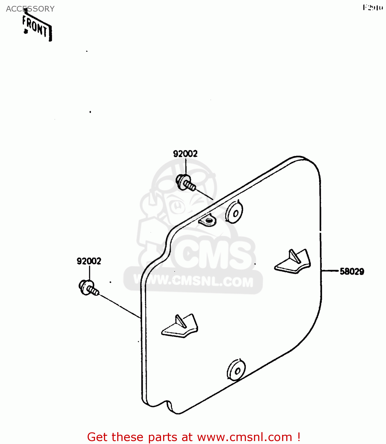 ACCESSORY KX250-E1 1987 EUROPE UK AL
