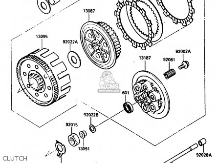 CLUTCH - KX250-E1 1987 EUROPE UK AL