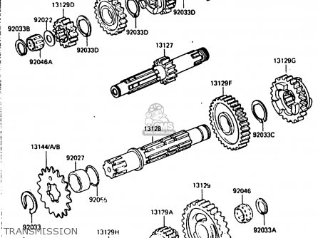 TRANSMISSION - KX250-E1 1987 EUROPE UK AL