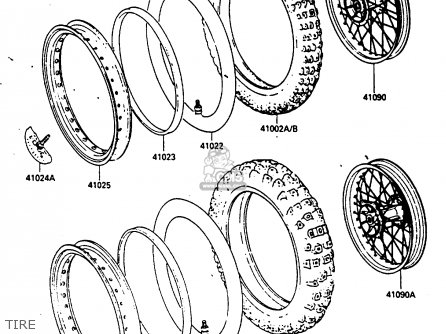 TIRE - KX250-E1 1987 EUROPE UK AL