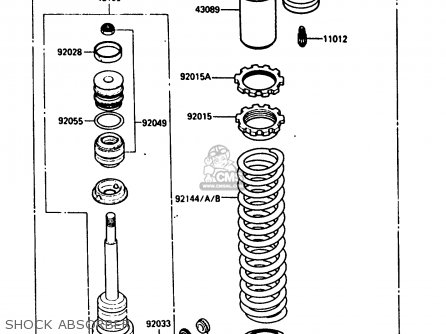 SHOCK ABSORBER - KX250-E1 1987 EUROPE UK AL