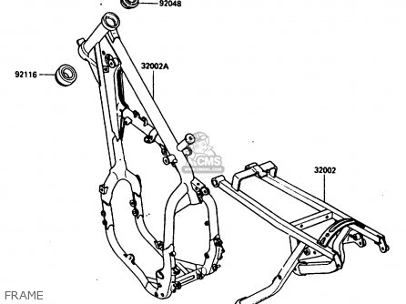 FRAME - KX250-E1 1987 EUROPE UK AL