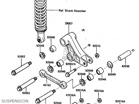 SUSPENSION - KX250-E1 1987 EUROPE UK AL