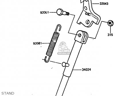 STAND - KX250-E1 1987 EUROPE UK AL