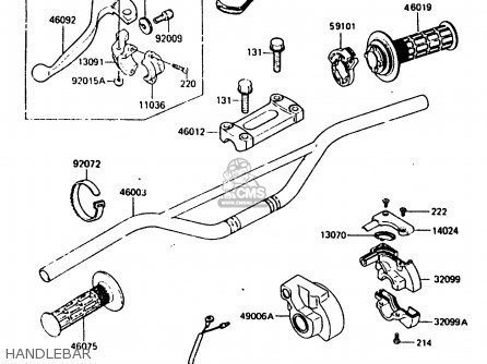 HANDLEBAR - KX250-E1 1987 EUROPE UK AL