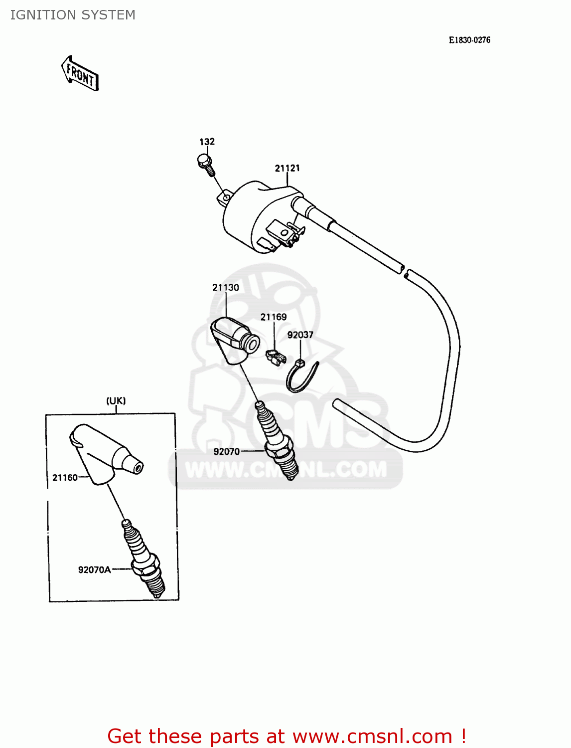 IGNITION SYSTEM KX250-F1 1988 EUROPE UK AL