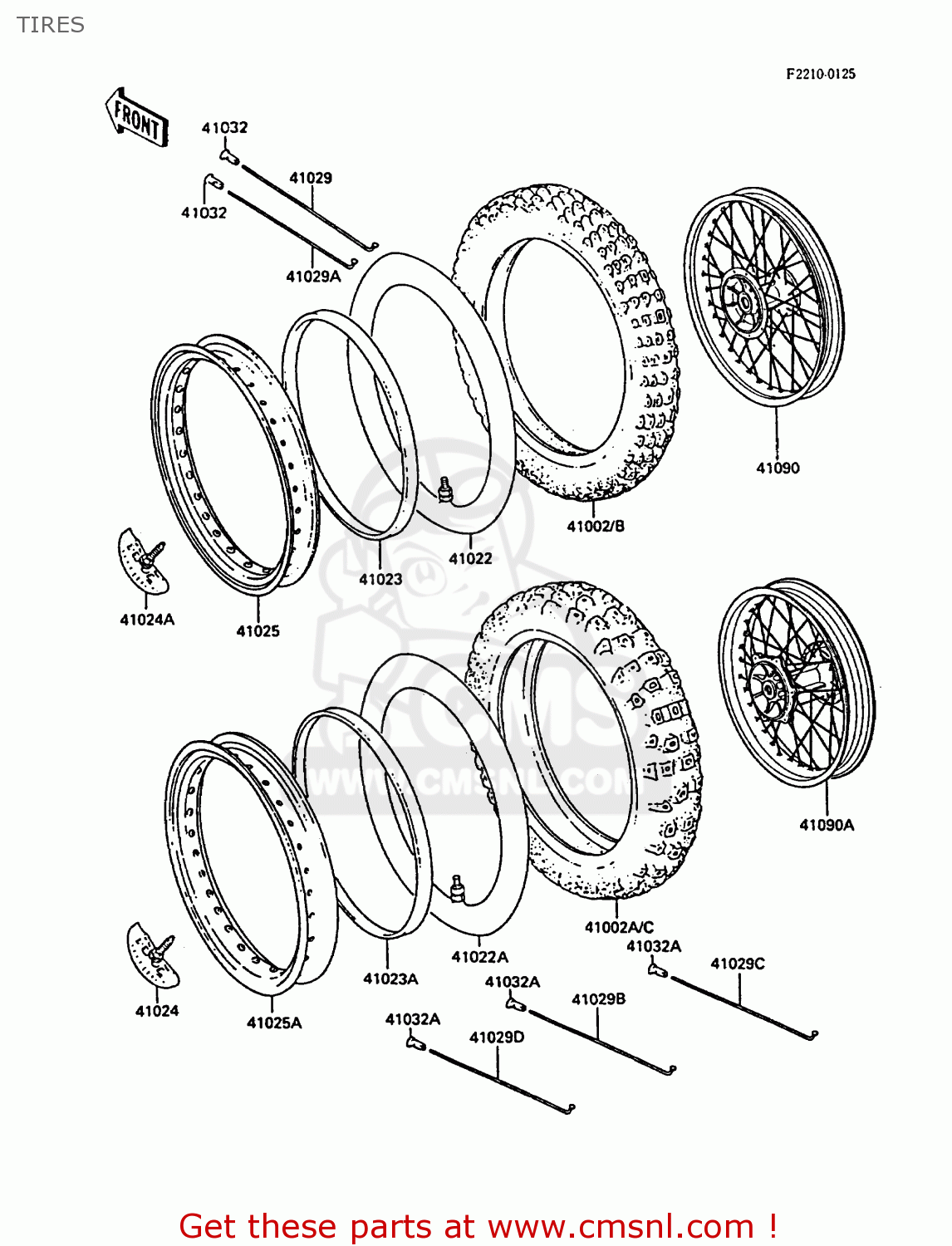 TIRES KX250-F1 1988 EUROPE UK AL