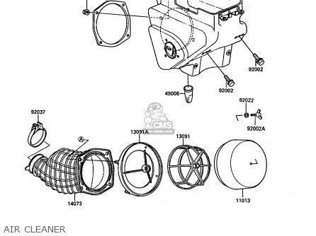 AIR CLEANER - KX250-F1 1988 EUROPE UK AL