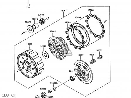 CLUTCH - KX250-F1 1988 EUROPE UK AL