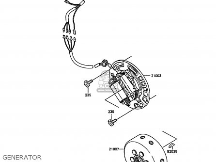 GENERATOR - KX250-F1 1988 EUROPE UK AL