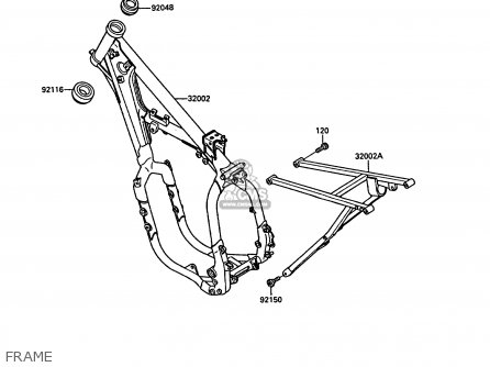 FRAME - KX250-F1 1988 EUROPE UK AL
