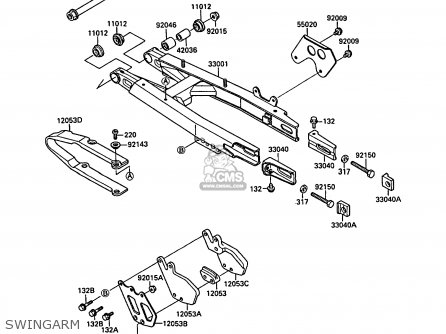 SWINGARM - KX250-F1 1988 EUROPE UK AL