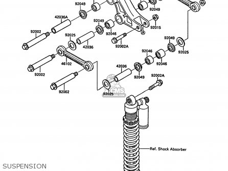 SUSPENSION - KX250-F1 1988 EUROPE UK AL