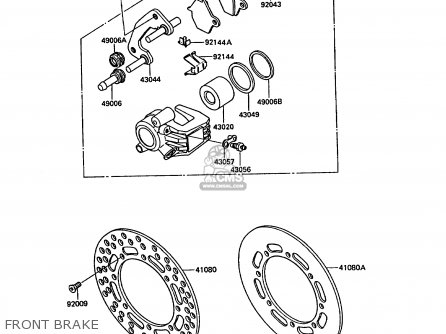 FRONT BRAKE - KX250-F1 1988 EUROPE UK AL