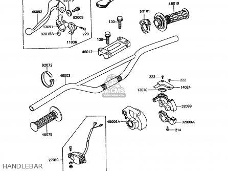 HANDLEBAR - KX250-F1 1988 EUROPE UK AL