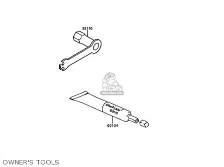 OWNER'S TOOLS - KX250-F1 1988 EUROPE UK AL