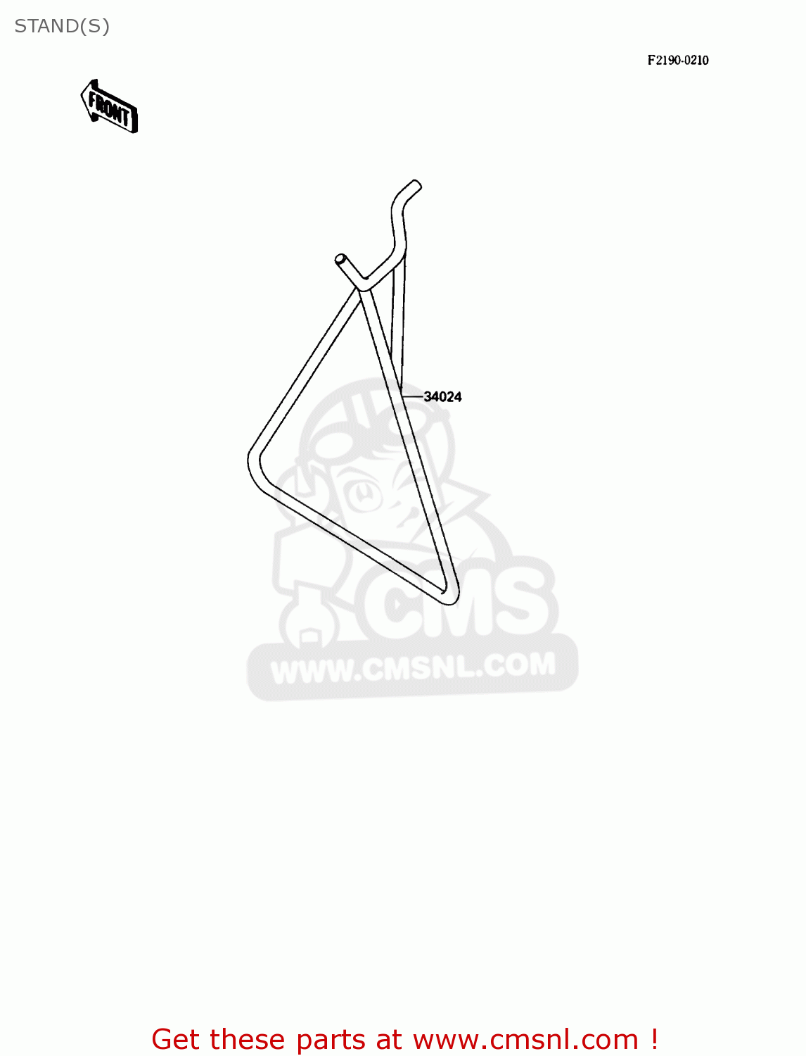 STAND(S) KX250-F1 1988 USA CANADA