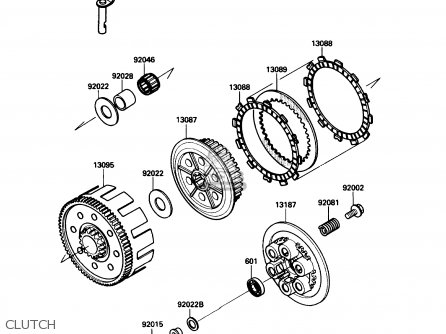 CLUTCH - KX250-F1 1988 USA CANADA