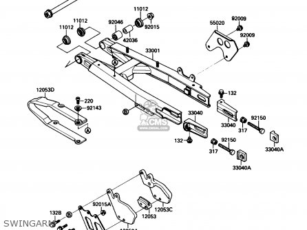 SWINGARM - KX250-F1 1988 USA CANADA