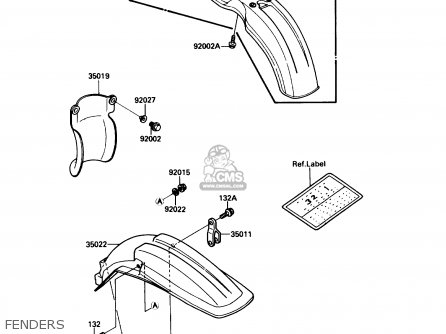 FENDERS - KX250-F1 1988 USA CANADA