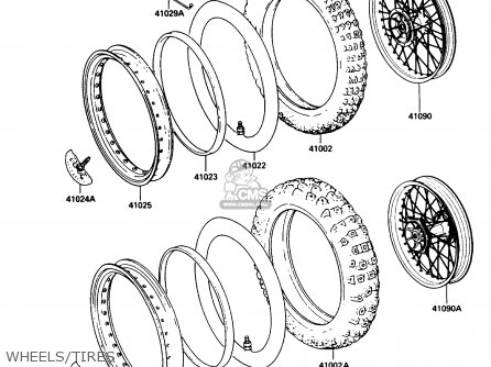 WHEELS/TIRES - KX250-F1 1988 USA CANADA