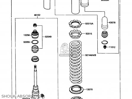SHOCK ABSORBER(S) - KX250-F1 1988 USA CANADA