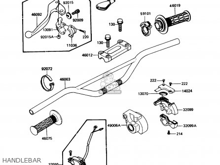 HANDLEBAR - KX250-F1 1988 USA CANADA