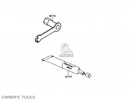 OWNER'S TOOLS - KX250-F1 1988 USA CANADA