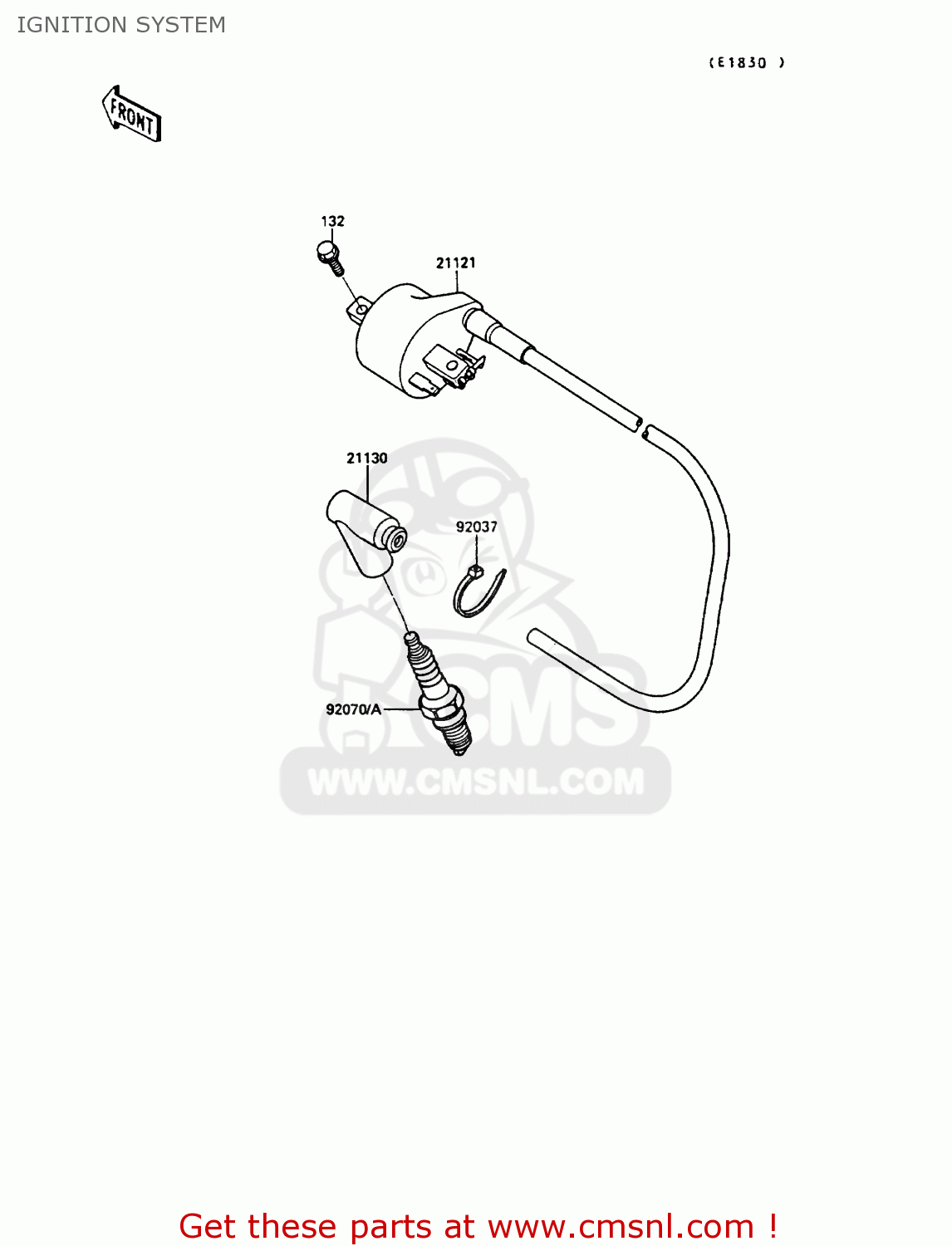 IGNITION SYSTEM KX250-G1 1989 EUROPE UK AL