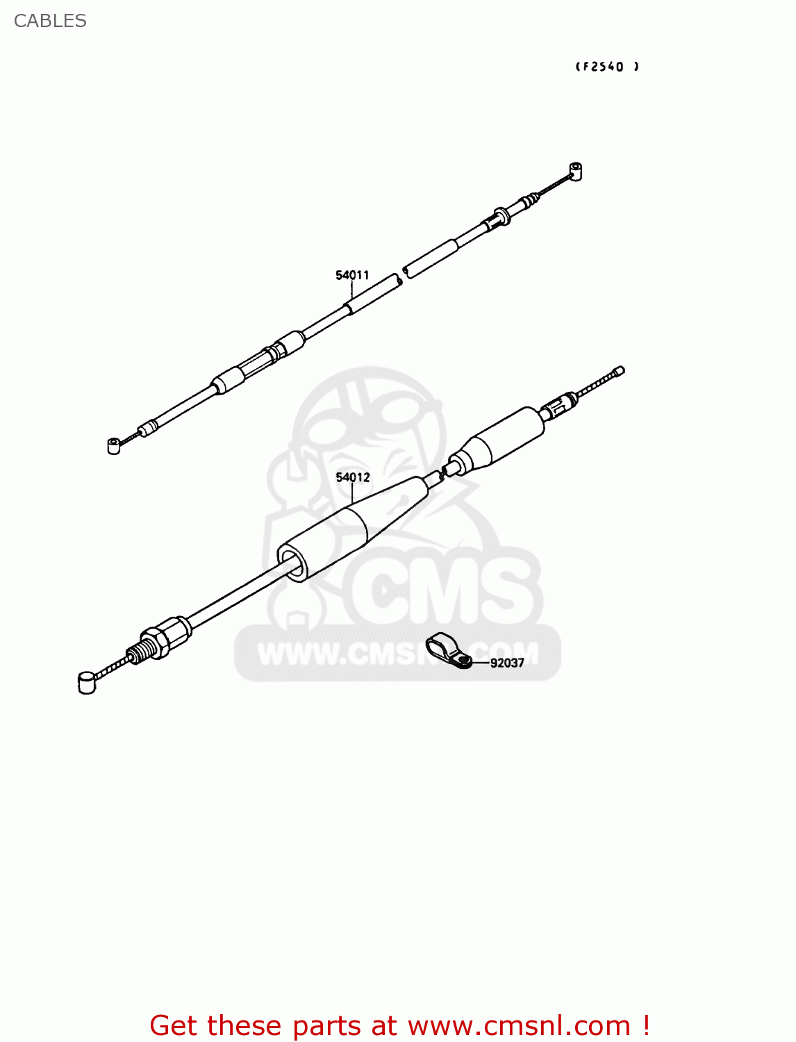 CABLES KX250-G1 1989 EUROPE UK AL