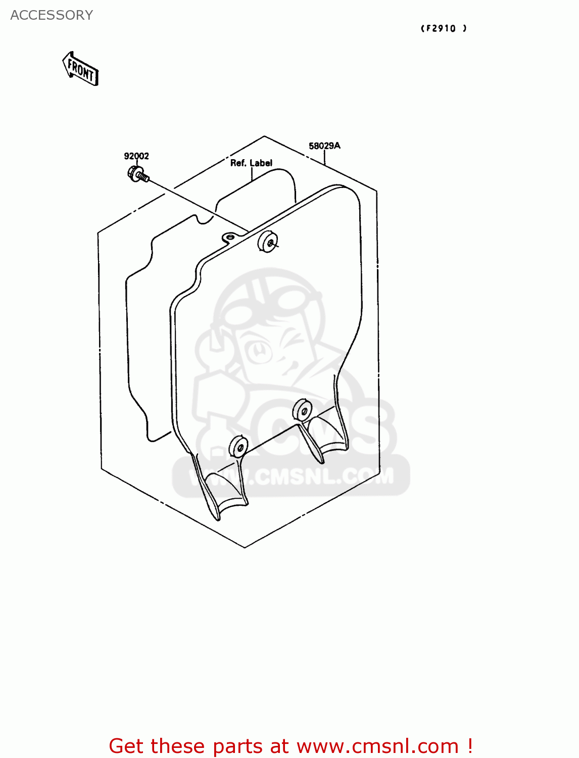 ACCESSORY KX250-G1 1989 EUROPE UK AL