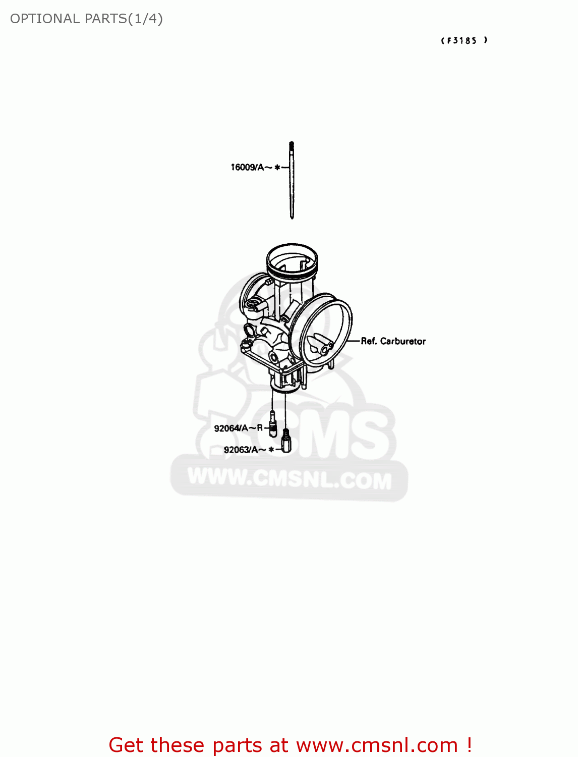 OPTIONAL PARTS(1/4) KX250-G1 1989 EUROPE UK AL